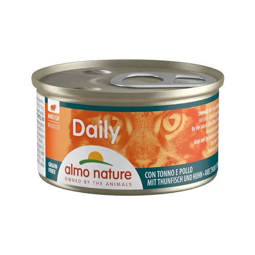 Almo Nature Daily Menu Mousse Katzenfutter - Dosen - Thunfisch Und Huhn