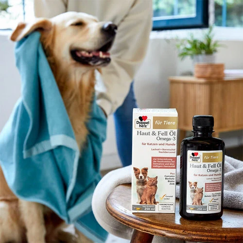 Doppelherz Haut & Fell Öl Omega-3 Für Katzen Und Hunde – Bild 9
