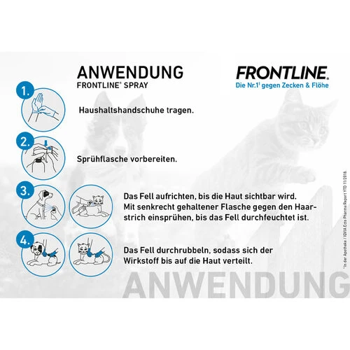 Frontline Spray Gegen Zecken Und Flöhe Für Hunde Und Katzen – Bild 4