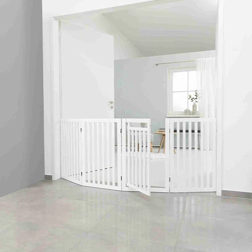 Trixie Hunde-Absperrgitter Mit Tür, 4-teilig